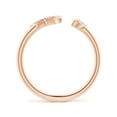 thumbnail image 3 of ANGARA Lab Grown Pave-Set Diamond Star and Moon Open Ring for Women in 14K Rose Gold (Size-1.95mm | 0.03 ct) | April Birthstone Jewelry for Her | Lab-Grown Diamond Engagement Rings, 3 of 4