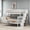 White, variant on CZBZ Twin over Full Bunk Bed with Trundle and Staircase, Solid Pine Wood Bunk Bed with Storage Shelves, Space-Saving Sleep Solution, Noise Free, Easy Assembly, No Box Spring Required