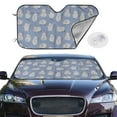 thumbnail image 2 of Haiem Cute Fat Cat Car Windshield Sun Shade - Blocks UV Rays Sun Visor Protector, Sunshade to Keep Your Vehicle Cool, Universal Fit SUV Van Sedan-, 2 of 7