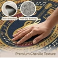 thumbnail image 6 of ODIKA Music Cd Circle Round Note Treble Clef Acoustic Guitar Piano Motif for Home Office, Gaming Room, Under Desk, Non-Slip Chair-Friendly, 6 of 7