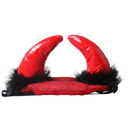 Cute Cosplay Cats/Dogs Dress Up Pet Transformation Costume Devil Horn Halloween Headband Demon M