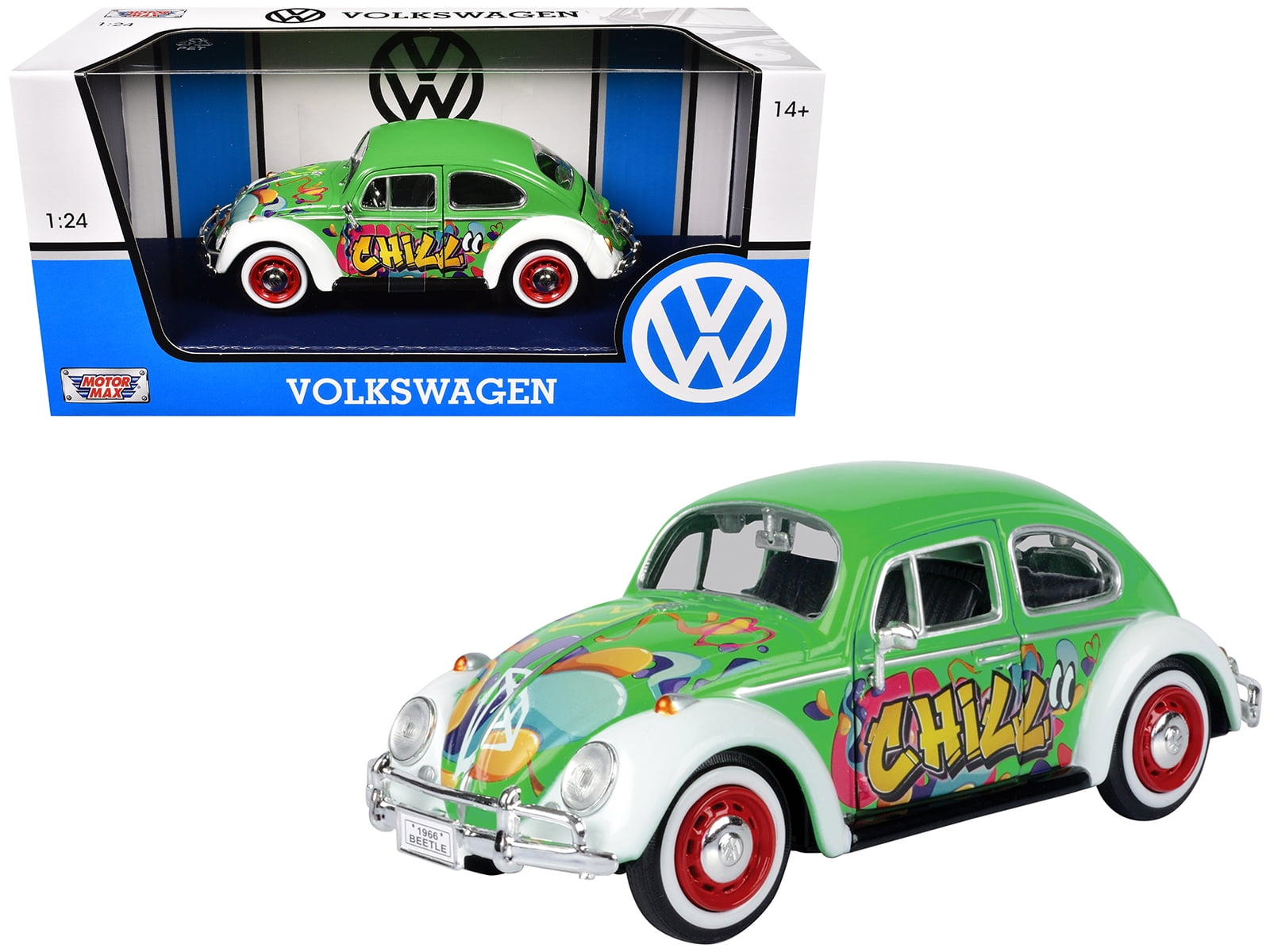 Volkswagen Type 2 (T3) Van White Metallic with Graffiti Graphics 1