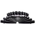 thumbnail image 4 of Kit de estiramiento de oreja, juego de expansor de medidores de oreja de 50 piezas, rejuvenecedores y tapones acrílicos y túneles de silicona, conjunto de joyería perforadora de alta calidad, 4 of 4