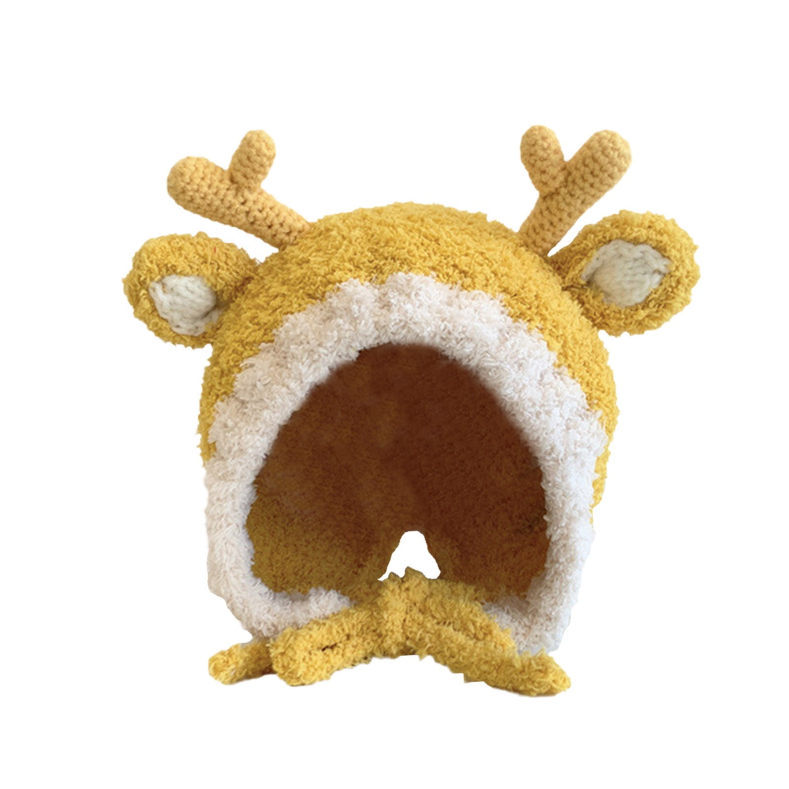 Baby Hat Autumn Winter Cute Deer Horn Ear Protection Knitted Hat Winter