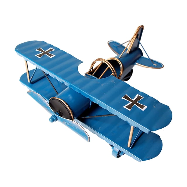 Retro Home Aircraft Model Ornaments Shooting Props Desktop Decorative Iron Crafts