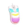 thumbnail image 1 of Lightweight Colourful Breathing Light Home Office Computer Wired Gaming Mouse - White, 1 of 5