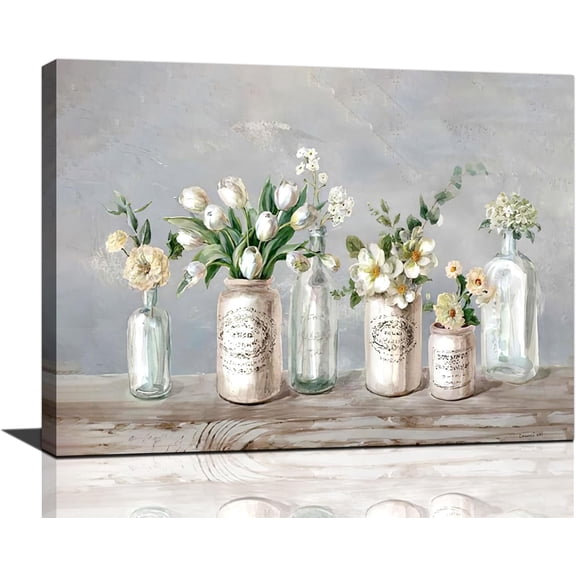 Farmhouse Wall Art Swing Wall Decor Country Barn Pictures Farmhouse Wall Decor Rustic Canvas Prints Painting Framed Artwork for Living Room kitchen Bedroom 16"x20"