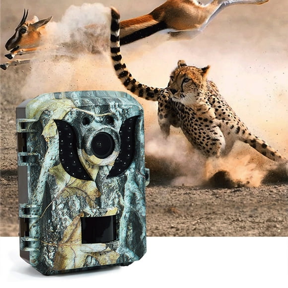 TOPRenddon Trail Camera, 1080P 16MP Game Camera with Night Vision Motion Activated Waterproof 90°Wide-Angle, 0.2s Trigger Hunting Trail Cam for Wildlife Monitoring