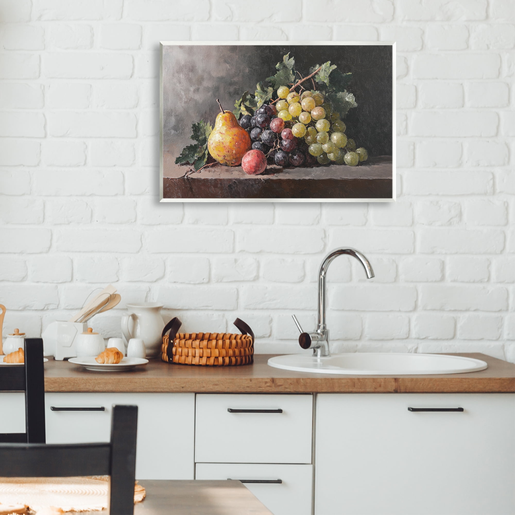 Stupell Industries Bountiful Fruit Classic Still Life Wall Plaque Art, design by Petal Prints Design