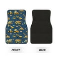 thumbnail image 2 of Honeii Modern Excavator Print Car Foot Mat Four-Piece Set - Front & Rear Universal Car Floor Mats for SUVs, Trucks, Sedans, 2 of 7