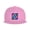 Pink, variant on Flat Bill Visor Classic Snapback Hat Colorful Splatter Paint Adjustable Baseball Cap for Men Women Black