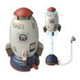 thumbnail image 1 of Lanzador de cohetes, aspersor de chorro de cohete espacial de plástico para niños (blanco), 1 of 4