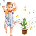 thumbnail image 3 of De muñecos de Cactus eléctricos que cantan y bailan, juguete de peluche de Cactus luminoso para regalo para niños 2 uds. Guardurnaity FN005974-00, 3 of 6