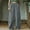 Gray, variant on IROINNID Women's Bohemian Solid Color Print Casual Pants Solid Cotton Linen Elastic Waist Wide Leg Trousers with Side Pockets Loose Fit for Spring Summer(Khaki,M)