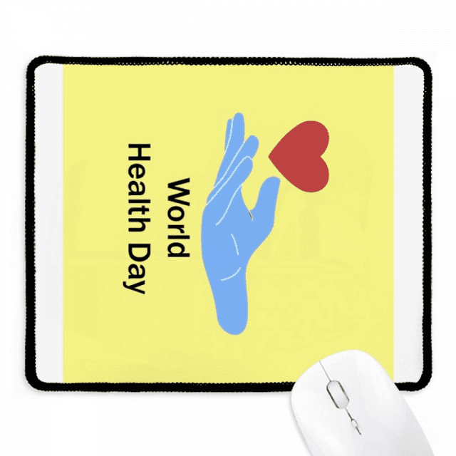 Journée Mondiale Résister Tapis de Souris Cousu Bord Tapis Caoutchouc Gang Pad