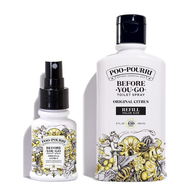 Botella de recarga y botella recargable Poo-Pourri Original Citrus