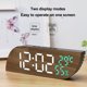 thumbnail image 1 of Reloj despertador digital Homerr con pantalla grande y LED espejado, atenuación automática y pantalla grande., 1 of 8