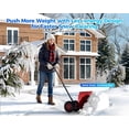 thumbnail image 2 of QinaQin Pelle à Neige avec Roues, Poussoir Ergonomique en Acier, Lame Inclinée Réglable, Rouge, 2 of 9