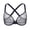 Black, variant on Women's Front Closure Sheer Mesh Bra Racerback See Through Unlined Plus Size Bralette Underwire, Black 38C
