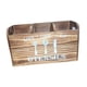 thumbnail image 3 of Organizador de utensilios de cocina con 3 compartimentos de madera Marrón oscuro, 3 of 9