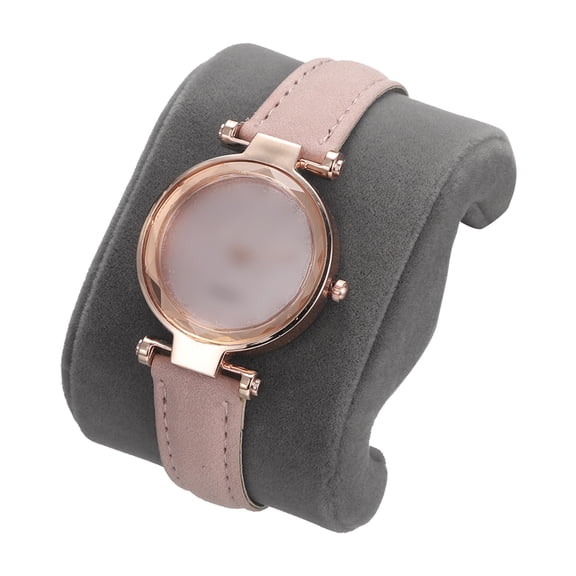 Uxcell Watch Case Pillow, M-Shaped Watch Pillow Inserts Velvet Watch Cushion Replacement Bracelet Pillow for Wristwatch Jewelry Display Gift Box, Gray
