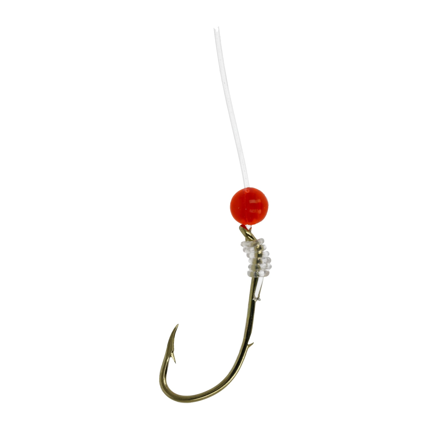 Lazer Sharp 9190H-6 Baitholder Red Bead Hook, Gold, Size 6 Hook