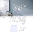thumbnail image 4 of Pegatinas de Pared Pegatina de Nota Musical DIY Calcomanías Innovadoras en Relieve Espejo 3D Música Hogar Dormitorio Decoración de Fondo Decoración Plateada para Decoración ANGGREK  Otros, 4 of 8