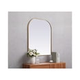 thumbnail image 5 of Metal Frame Arch Mirror 36x34 Inch in Brass, 5 of 9