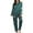 Green, variant on JGTDBPO Two Piece Pajama Set For Women Long Sleeve Sleepwear Soft Button Down Loungewear Pjs Set Nightwear With Long Pants Silk Satin Long Pajama For Women