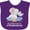 Purple, variant on Inktastic My Safta Loves Me to the Moon and Back Elephant Family Boys or Girls Baby Bib