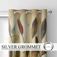 thumbnail image 5 of Brown Leaf Black Out Curtains,Bohemian Colorful Leaves Darkening Decor for Kid Bedroom,Living Room,Art Gallery Grommet Window Drapes 2 Panel Set-52"W x 45"L (Pack of 2), 5 of 7