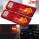 thumbnail image 3 of 2 luces traseras para remolque de camión de 12 V, 19 LED, luz de freno impermeable, luces indicadoras de señal de giro inverso, lámpara de funcionamiento para camión, remolque, furgoneta, 3 of 5