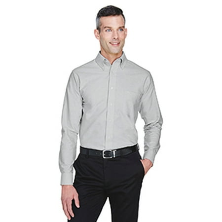 UltraClub Men's Classic Wrinkle-Resistant Long-Sleeve