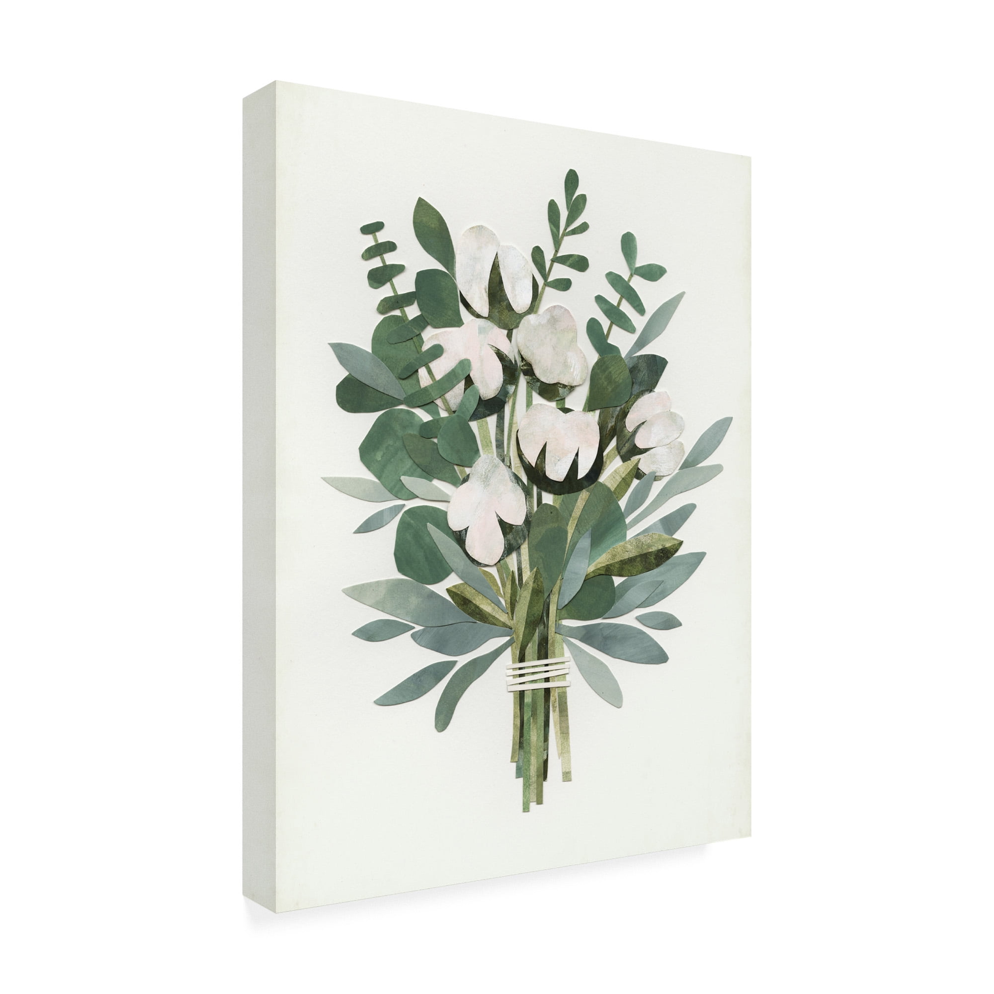 Trademark Fine Art 'UA CH Cut Paper Bouquet IV' Canvas Art by Victoria Borges