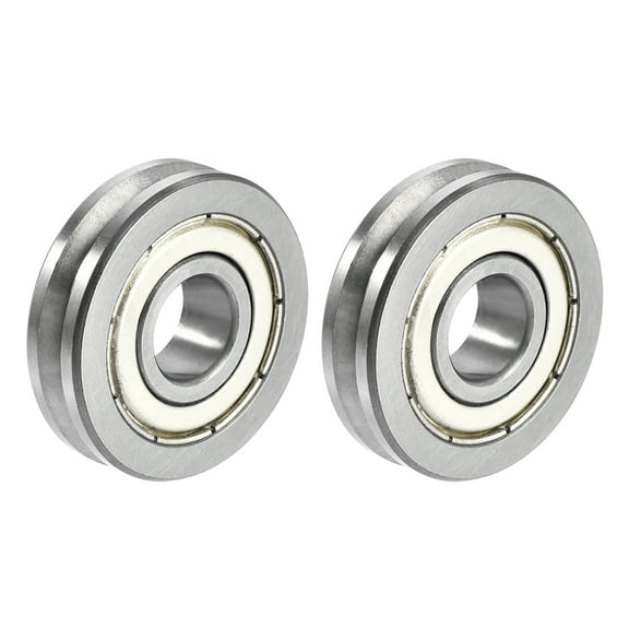 V6000ZZ V-Groove Shaped Bearing 10x30x8mm Double Metal Shielded Chrome Steel Roller Guide Bearing 2 pcs