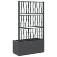 thumbnail image 4 of vidaXL Garden Planter Dark Grey Polypropylene Medium Decorative Inlays, 4 of 5