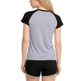 thumbnail image 3 of HAOTAGS Girls Athletic Outfit Sets,Solid Sport Tee School Uniform Breathable Shorts Quick-Dry 2-Piece Outfit Gray 5-6T, 3 of 6