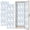 Color 3, variant on Vintage 2 Pcs School Locker Magnetic Wallpaper 12" x 36" Seamless Blue Space Rockets Planets Stars Reusable Removable Locker Accessories Back to School Supplies