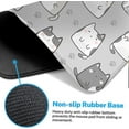 thumbnail image 5 of Gray Kawaii Cute Cat Mouse Pad Large Gaming Mouse Pad Animal Kids Love Non-Slip Desk Pad Keyboard and Mouse Desk Mat for Gamer, Office & Home, 31.5 x 15.7 in, 5 of 6
