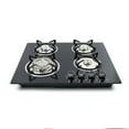 thumbnail image 5 of Fichiouy 23” Gas Cooktop Built-in Stove in Black with 4 Burners, 5 of 9