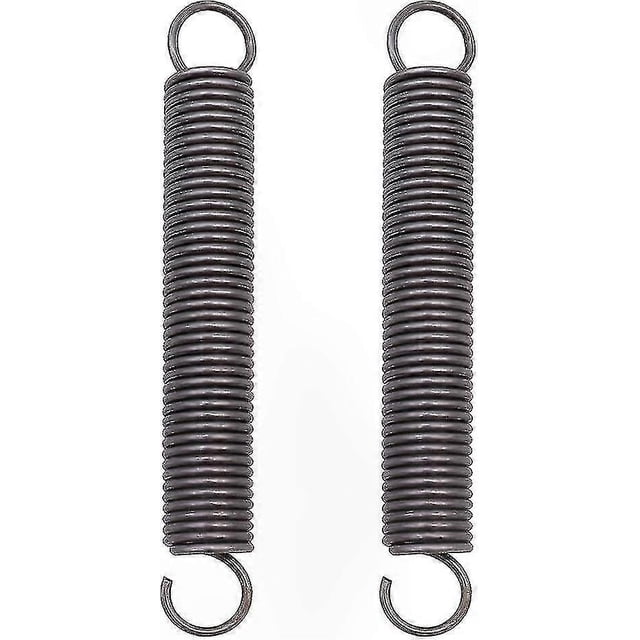 2-Pack Double Hook Extension Springs, 2x18x150mm Steel Compressed Springs for DIY Projects & Repairs