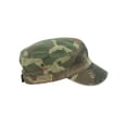 thumbnail image 2 of MG Distressed Washed Cotton Cadet Army Cap (Camo), 2 of 2