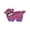 Purple, variant on huayou Purple Pink Bubble Knit Raccoon Plush Accessory, Embroidery Mask Face Full Crinkle Paper Inside, Decoration, for Cat Dog Molar Stress Relief Play