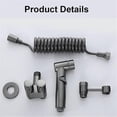 thumbnail image 3 of Hand Bidet Spray Set with Adjustable Pressure Control Valve, Dual Water Outlets for Bathroom and Diaper Cleaning, Gray, 3 of 5