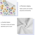 thumbnail image 4 of SKYSONIC 3 Pack Towel Orange Purple Flower Cotton Bath Towel Set (1 Bath Towel, 1 Hand Towel, 1 Washcloth) for Bathroom, Super Soft and Quick Dry Towels, 4 of 7
