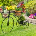 thumbnail image 3 of Topbuy Tricycle Metal Plant Stand Flower Pot Cart Holder Ideal for Home Garden Patio, 3 of 6