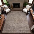 thumbnail image 6 of Addison Rugs Mayfield Premium Machine Washable Transitional Geometric Mocha Rectangle Rug, 8' x 10', 6 of 6