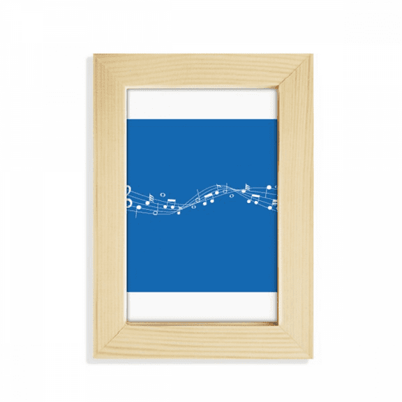 Blue Music Movg 5-le Staff Desktop Display Photo Frame Picture Art Painting 5x7 inch