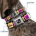 thumbnail image 2 of Buckle-Down Pet Collar, Dog Collar Metal Seatbelt Buckle, Peanut Butter Mustache Jelly, 15 to 24 Inches 1.0 Inch Wide, 2 of 8