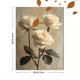 thumbnail image 3 of Qisvanset 12x16 Inch White Rose Floral Canvas Wall Art, Vintage Rustic Charm Romantic Nature Home Decor, 3 of 8